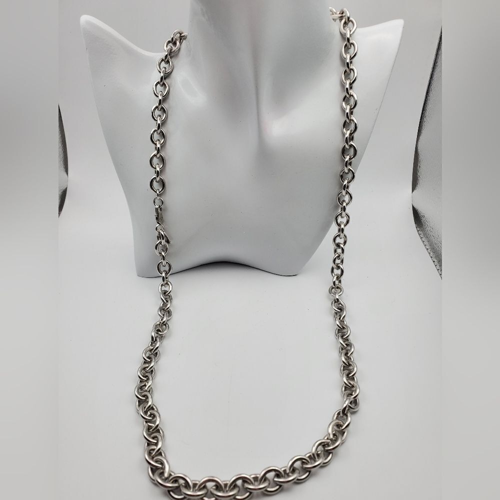 Monet Vintage cable chain link unisex necklace